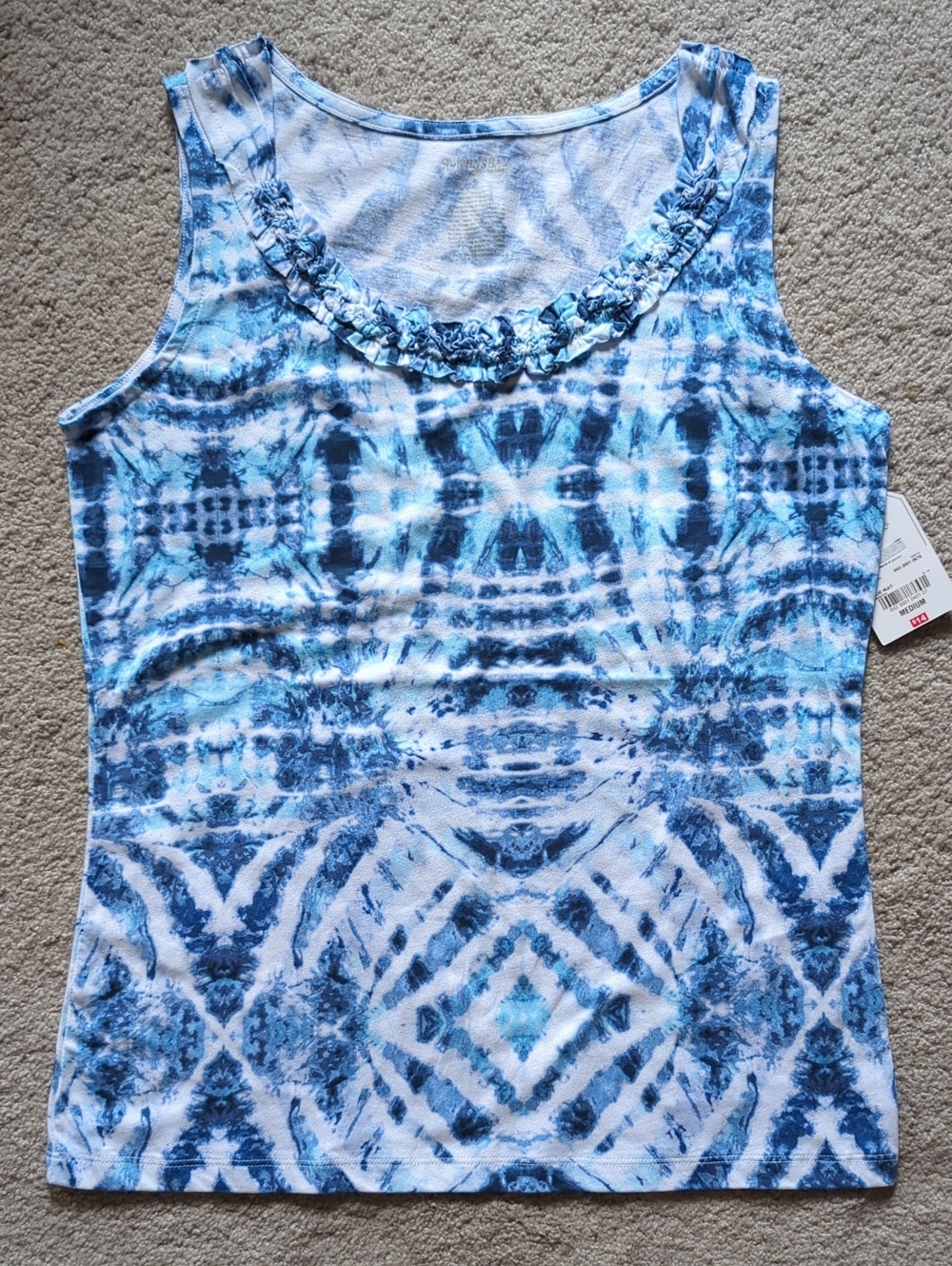 St Johns Bay tie dye tank top